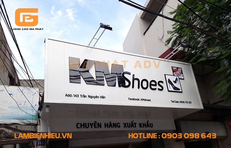 Các mẫu biển hiệu quảng cáo giày dép