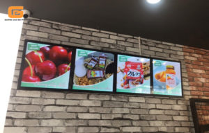 Hộp đèn quảng cáo siêu mỏng cửa hàng trái cây nhập khẩu